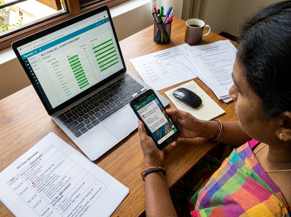 Sri Lankan customer and merchant managing WhatsApp orders